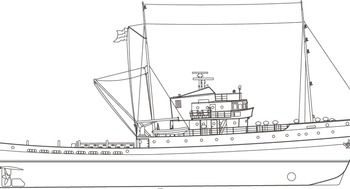 plattegrond van het schip